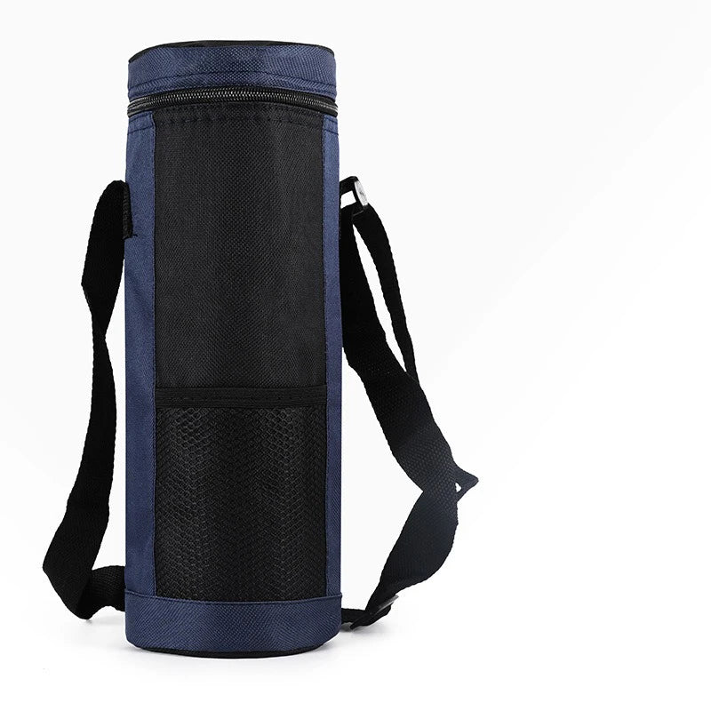 Luvikno | Cooltiva Isolert Flaskeveske 10×10×29 cm | Bærbar Kjølebag laget av Oxford-stoff | For Reiser, Sport og Utendørs