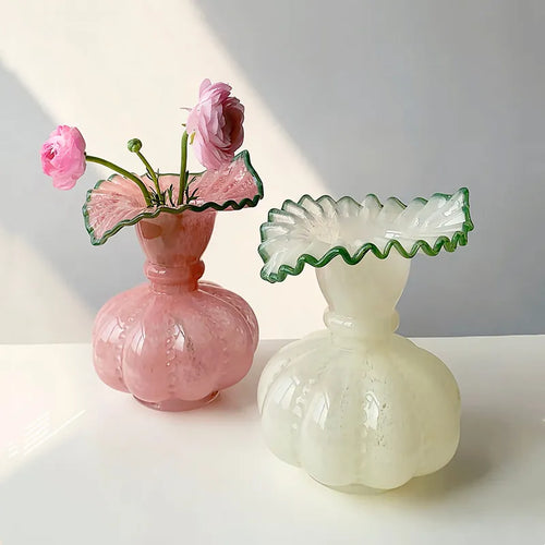 Glass Pumpkin Vase | Luvikno