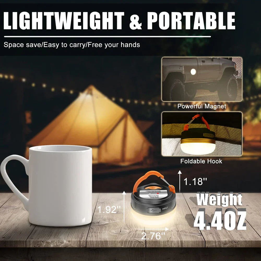 Praktisk Camping Magnetisk LED Oppladbar Lys | Luvikno