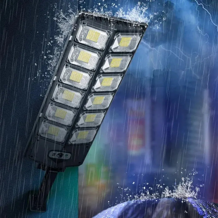 Solar LED Bevegelsessensor Vegglampe Fjernkontroll Hagebelysning | Luvikno