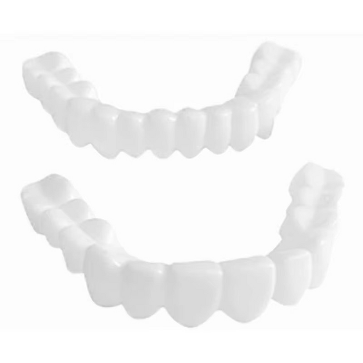 2PCS Snap-On Veneer Proteser for Menn og Kvinner, Umiddelbar Midlertidig Tannbeskyttelse for et Selvsikkert Smil Luvikno
