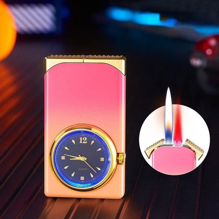Kreativ Dual Fire Gradient Color Lighter Watch | Luvikno
