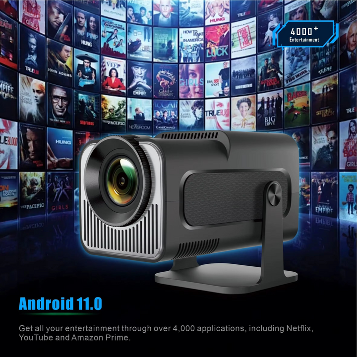 Kompakt 4K Android Mini Projektor med WiFi & Bluetooth Luvikno