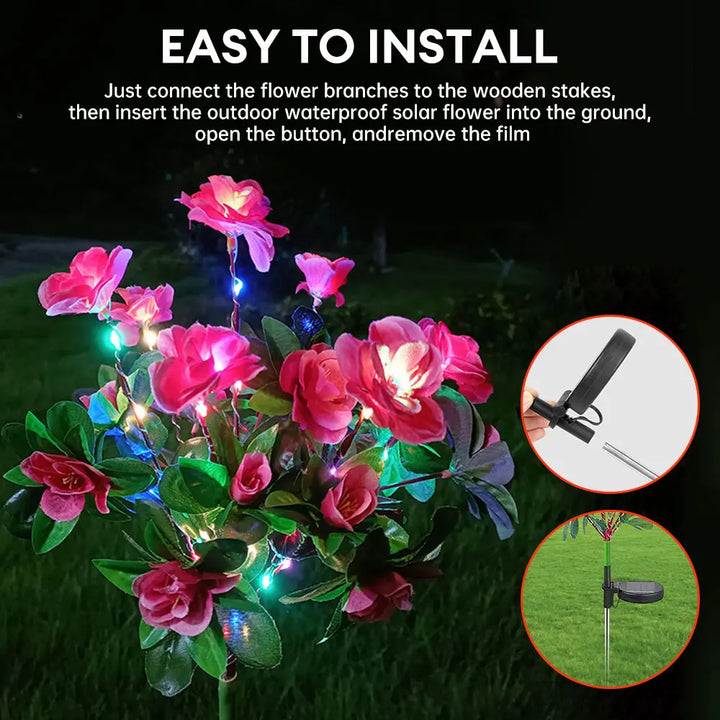 Luvikno | Sol Hagelampe Lumosia | LED Azalea | Værbestandig & Trådløs | 8t Lystid