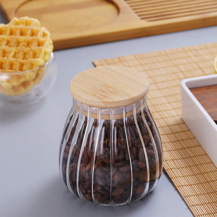 Premium Glass Airtight Canister with Sealed Lid for Kitchen Storage Luvikno