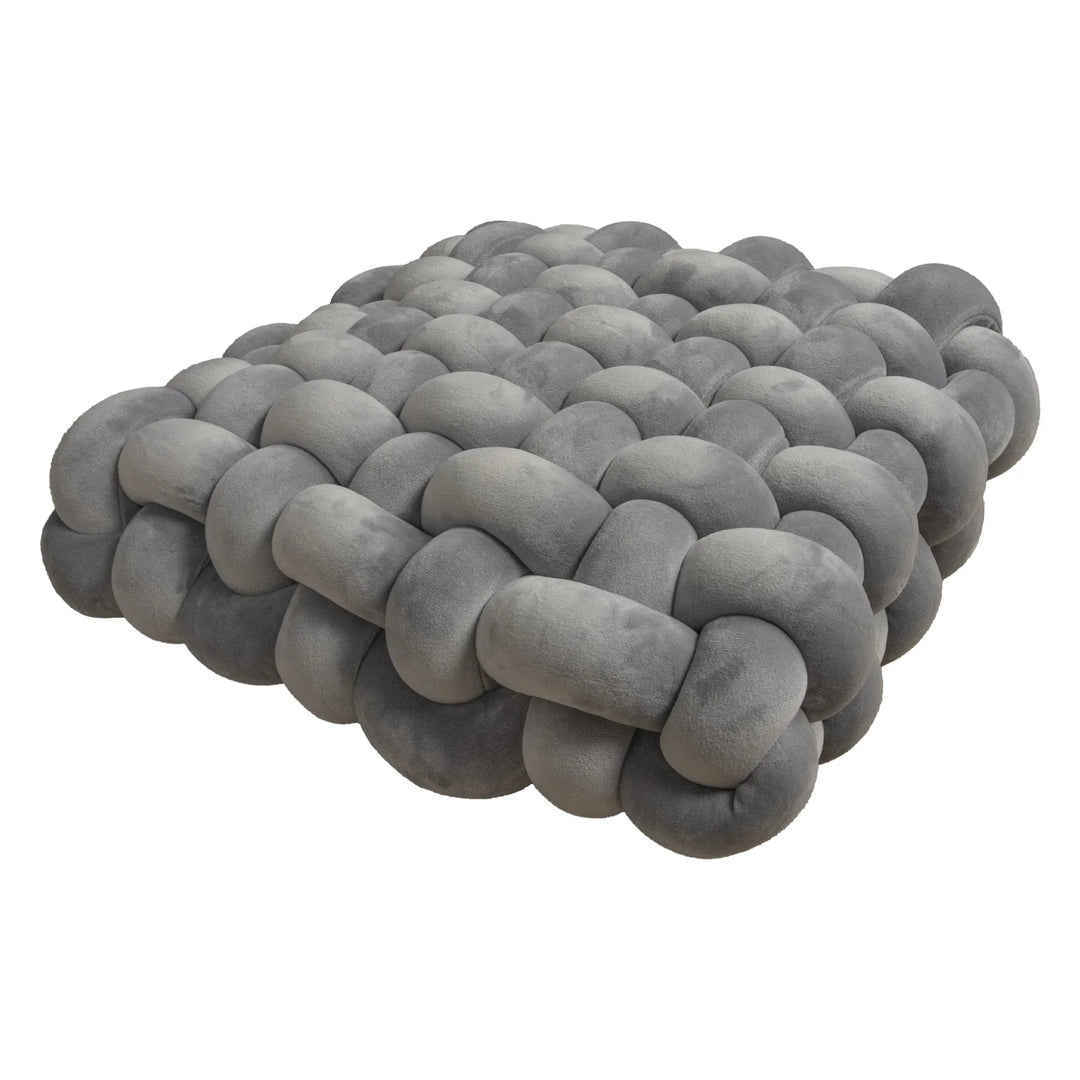 Chunky Woven Knot Cushion | Luvikno
