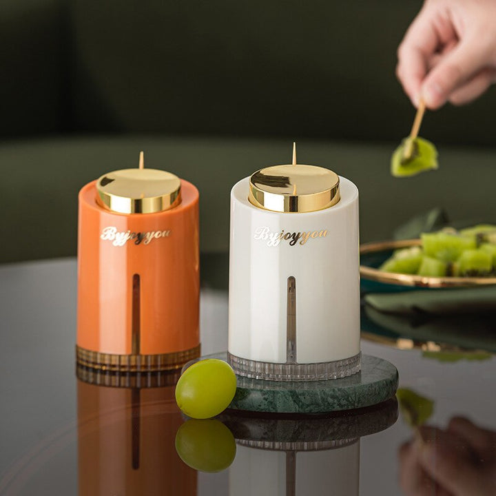 ToothMaster Holder – Elegant Pop-Up Tannpirkere Luvikno