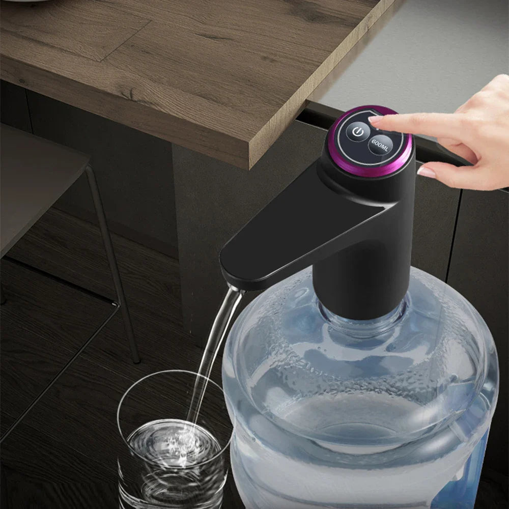 Luvikno | Elektrisk Vann Dispensere AquaOne Touch | Berøringskontroll | USB Lading | For Gallon Flasker