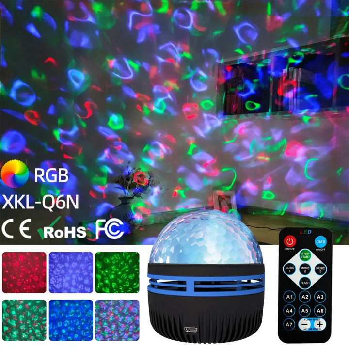 Luvikno | 360° Rotasjon USB Galaxy-projektor