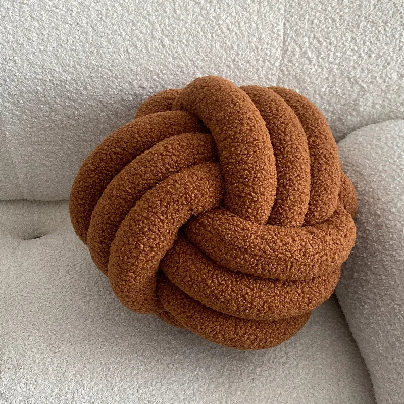 Nordic Bouclé Abstrakt Putefor – Minimalistisk Plysjpute | Luvikno