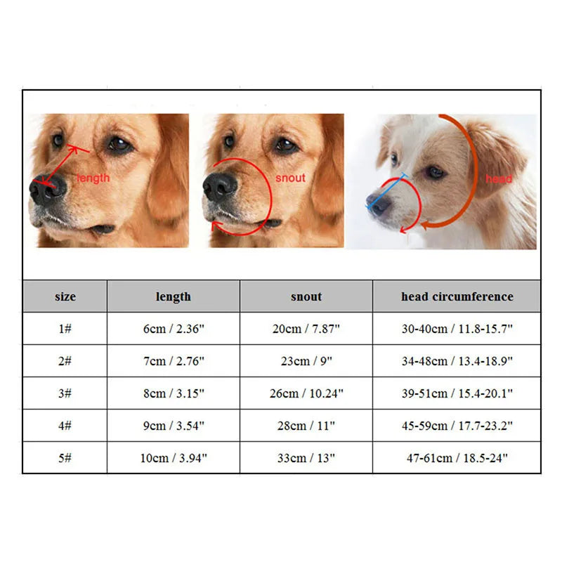 – Justerbar silikon hunde-muzzle Luvikno
