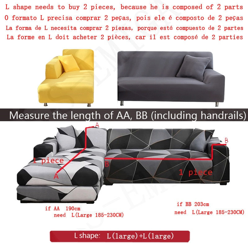 Moderne Antiskli Fargerik Elastisk Sofatrekk | Luvikno