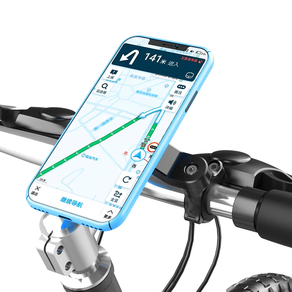 Luvikno | RIDELOCK Pro Mount | Støtsikker Telefonholder for Sykkel & Motorsykkel | 360° Rotasjonsbar | For 4.7–7.2" Smarttelefoner