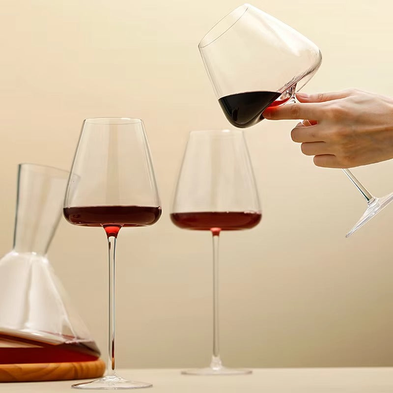 Sett med 2, 4 og 6 Håndlagde Krystallvins- og Champagneglass - 4 Størrelser | Luvikno