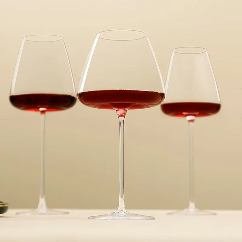 Sett med 2, 4 og 6 Håndlagde Krystallvins- og Champagneglass - 4 Størrelser | Luvikno