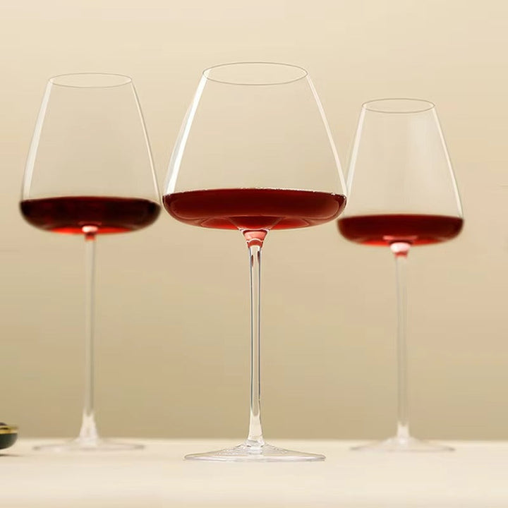 Sett med 2, 4 og 6 Håndlagde Krystallvins- og Champagneglass - 4 Størrelser | Luvikno