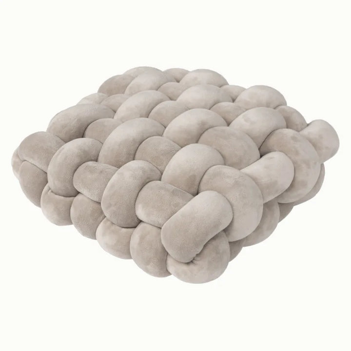 Chunky Woven Knot Cushion | Luvikno