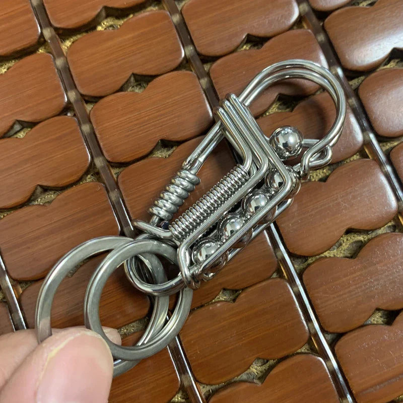 Iron Weave Rustfritt Matte-Finish Nøkkelring | Luvikno