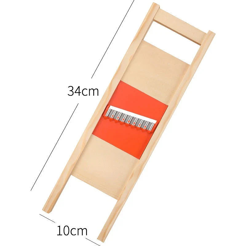 Luvikno | Gridello Potetskjerer | Råvare i rustfritt stål | For pommes frites, chips og grønnsaker | 34 cm lengde