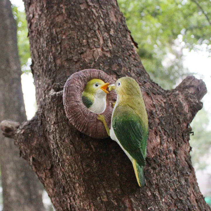 Lovebirds Tree Hug Wall Hanging Decor | Luvikno