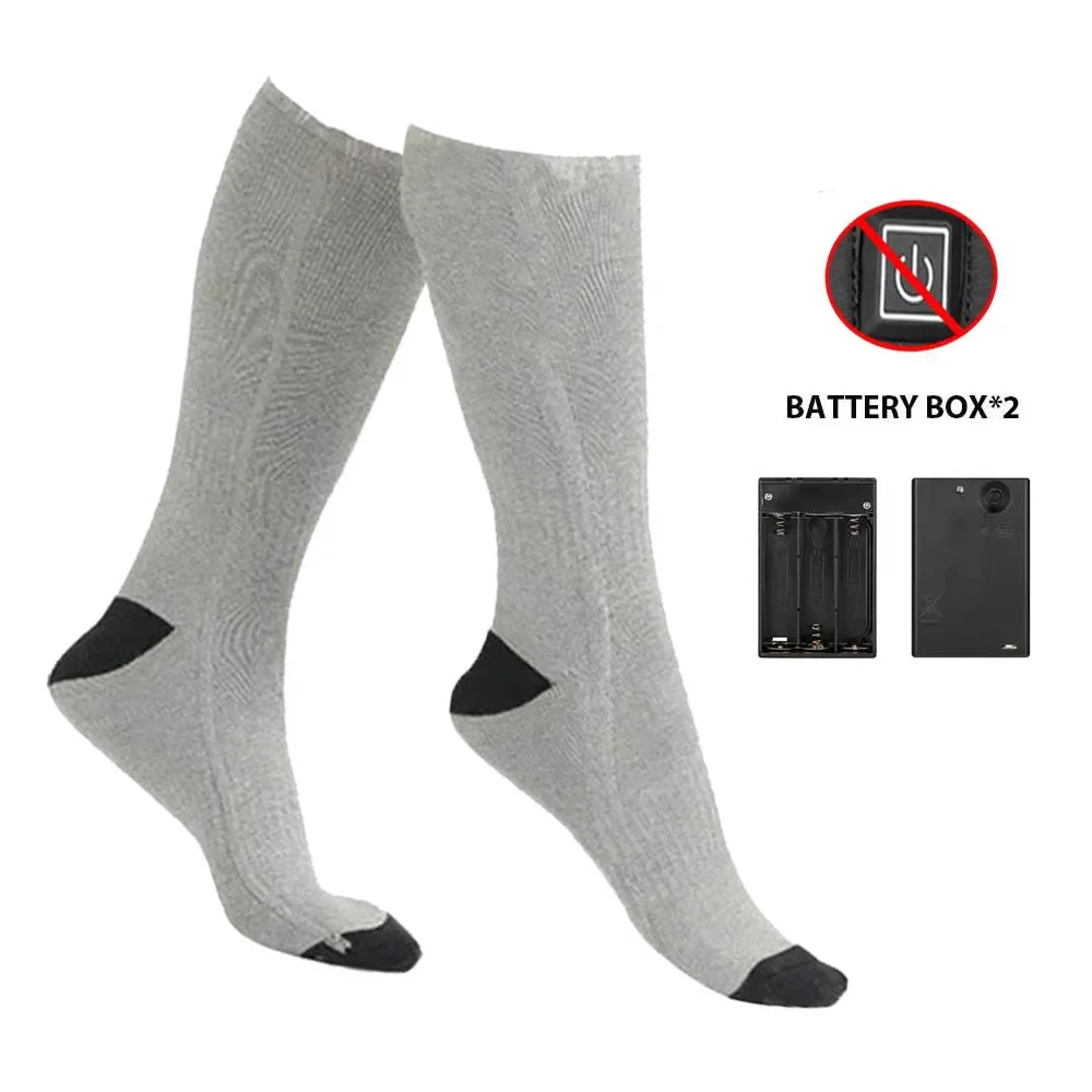 HeatWear Oppladbare Sokker med Batteriboks | Elektriske Varme Sokker for Kvinne & Mann | Varme Sokker for Skiing, Vandring & Utendørs Luvikno