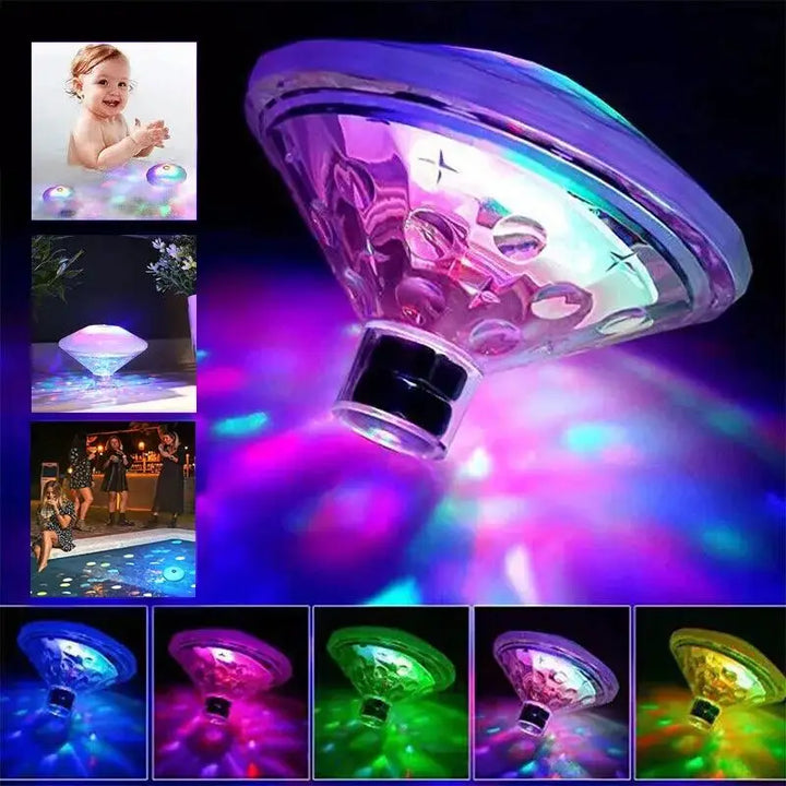 Luvikno | Flytende LED Undervannslampe AquaLuma | RGB Fargeendring | IP67 Vanntett | For Basseng, Badekar & Fest