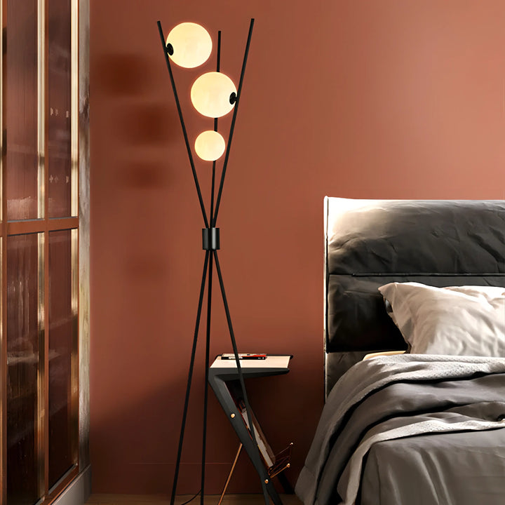 Mila - Stilig Minimalistisk Gulvlampe med Måne Design | Luvikno