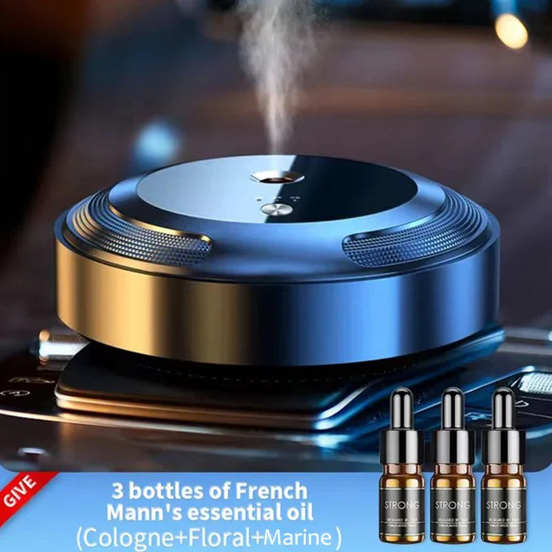 Luvikno | Lunova Aroma Diffuser Sett | Intelligent Aromaterapi Enhet med 3 Essensielle Oljer | USB Lading & Smart Mode