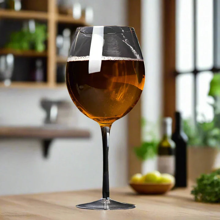 Kjempe 106 Oz Vin Glass og Ølkrus Kombinasjon - 3000ML Ekstra Stor Krystallglass for Fester, Bryllup, og Feiringer Luvikno