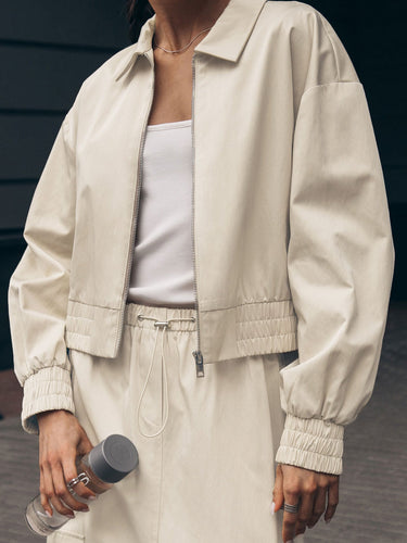 Luvik | Korte beige damejakke