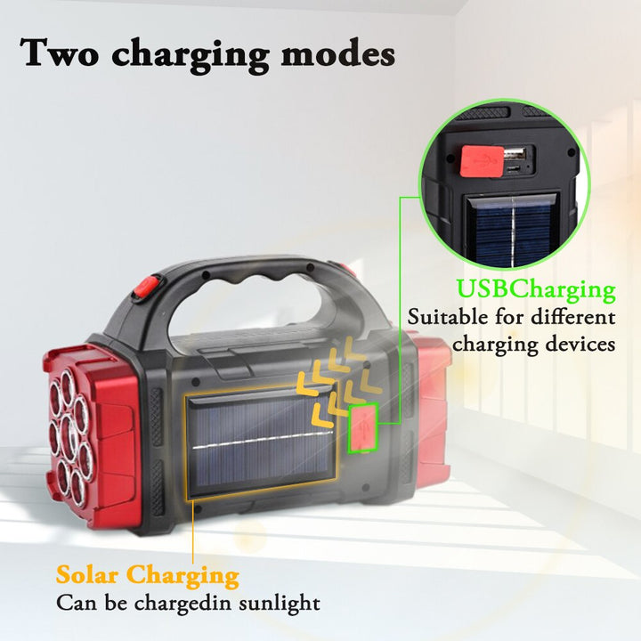 Solar Blast Kraftig Power Bank LED Lynse | Luvikno