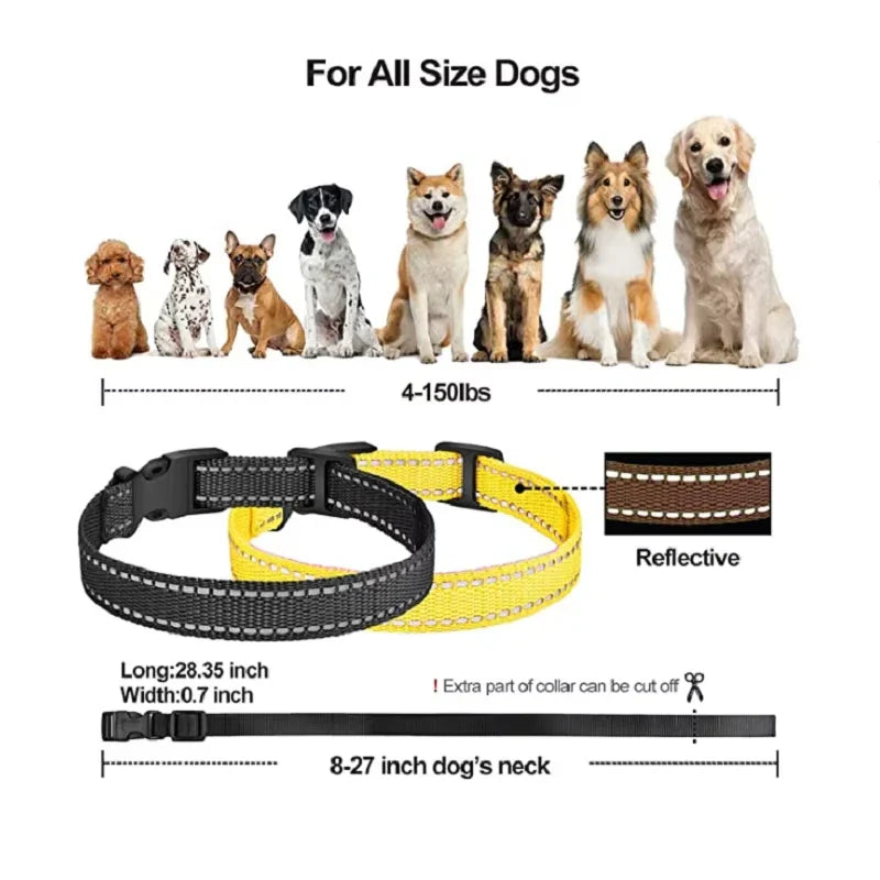 Oppladbar elektrisk hundetreningshalsbånd med fjernkontroll og 1000 m rekkevidde – PetControl Luvikno