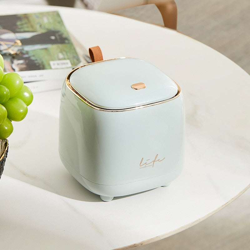 LuxeBin - Elegant Bord Søppelkurv for Ditt Rom Luvikno