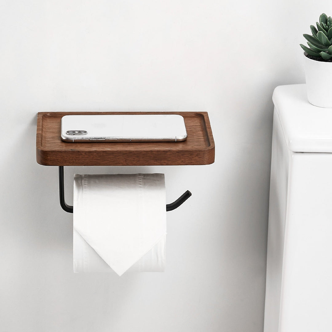 WoodEase Holder – Stilfullt Tre Toalettpapirholder Luvikno