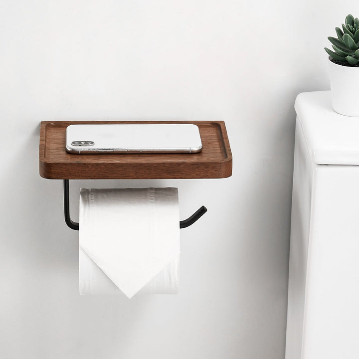 WoodEase Holder – Stilfullt Tre Toalettpapirholder Luvikno