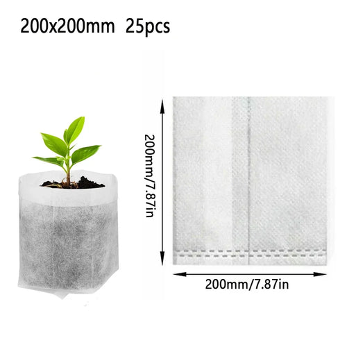 Luvikno | Planteposer BioGrow | Biologisk nedbrytbart | Pustende & Rotvennlig | Sett med 25–100
