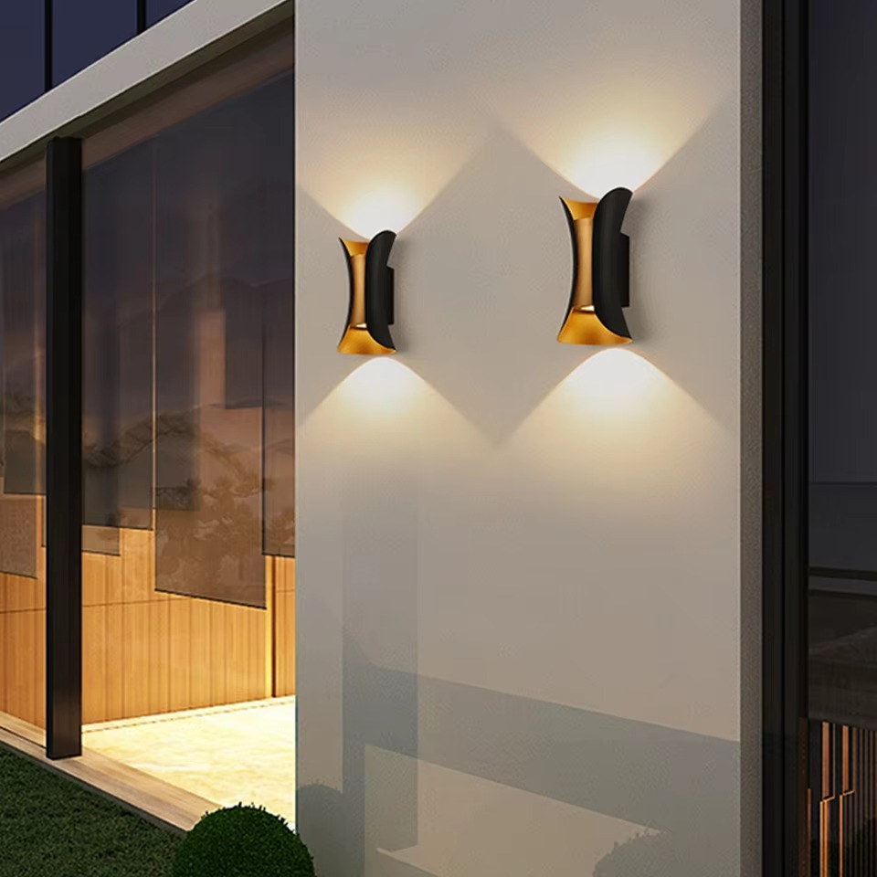 Moderne Dual-Tone LED Vegglampe – Vanntett & Minimalistisk for Innendørs & Utendørs Luvikno