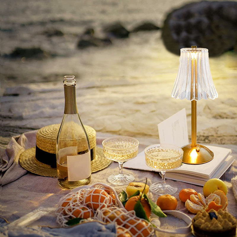 LED Retro Bordlampe USB-oppladbar - BrillianceGlow | Luvikno