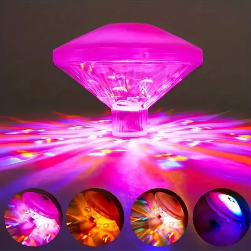 Luvikno | Flytende LED Undervannslampe AquaLuma | RGB Fargeendring | IP67 Vanntett | For Basseng, Badekar & Fest