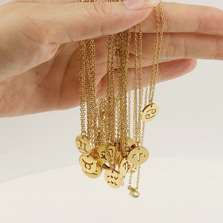 Zodiac Necklace | Bærekraftig rustfritt stål, forblir strålende! Luvikno