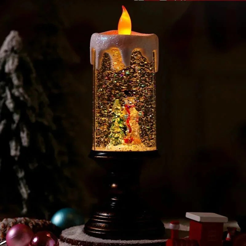 Snowfall Crystal Julelys | Luvikno