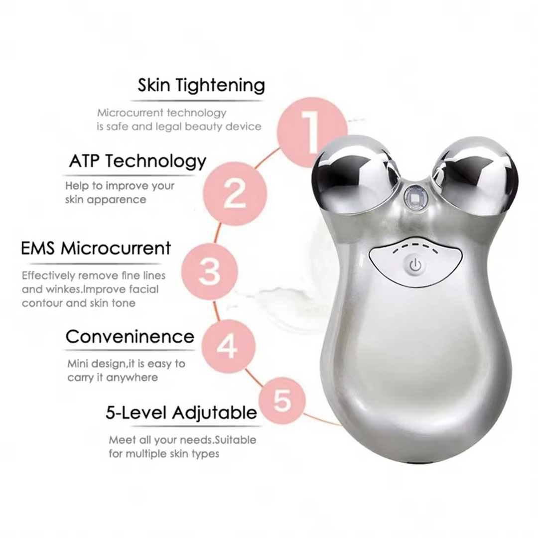 Dual-Head RF & EMS Mikrostrøm Ansiktsforyngelsesapparat Luvikno