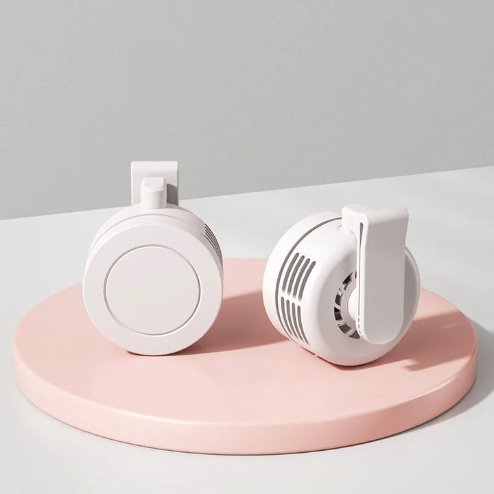 Luvikno | BreezeClip Mini Vifte | USB Oppladbar & Stillegående | Uten Rotorblader | For å Klype på Skjorte, Belte eller Nakke