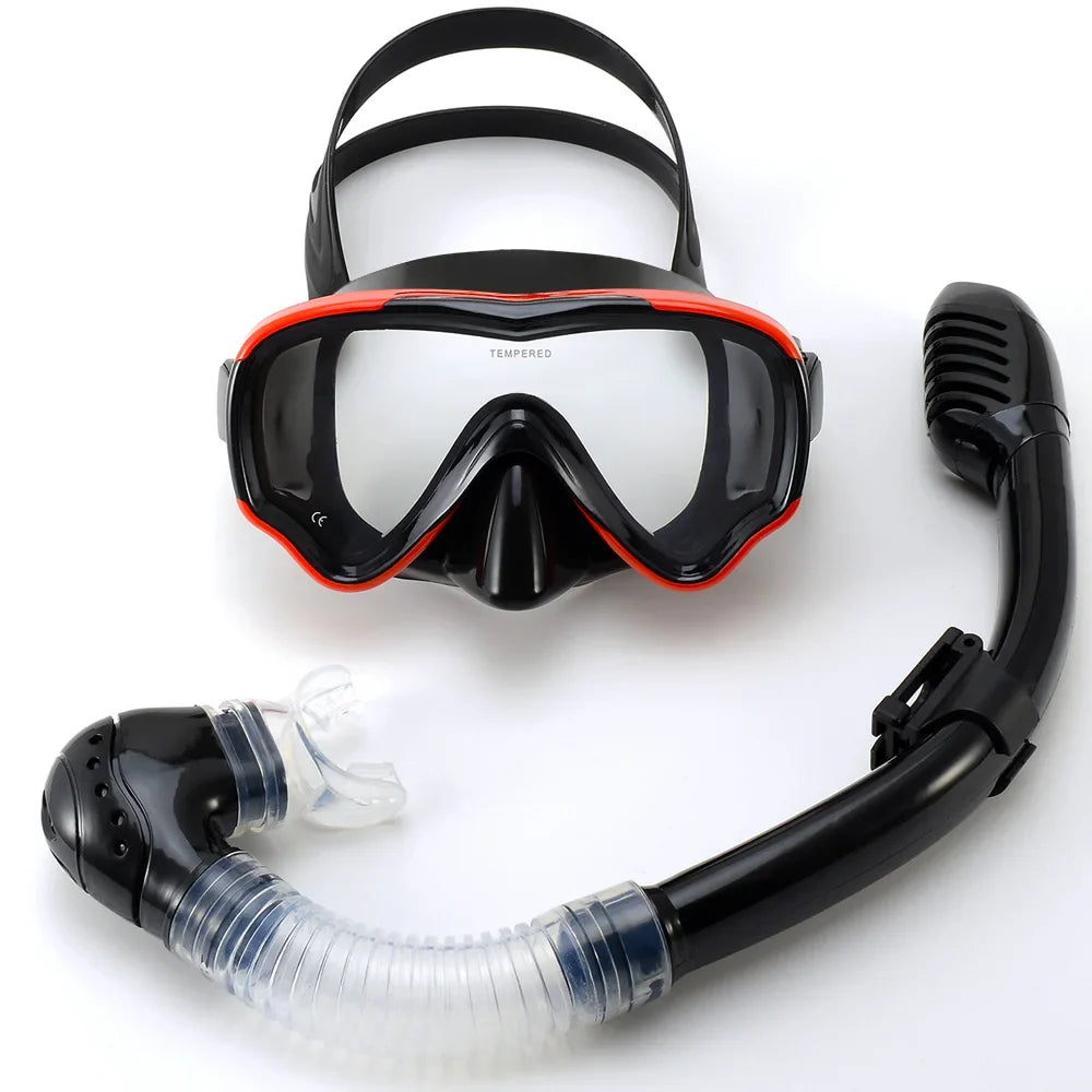 Luvikno | AquaJuni Barn Dykkermaske med Snorkel | Anti-Dug & Lekkasjesikker | Herdet Glass & Silikon | For Gutter & Jenter 7–15 År