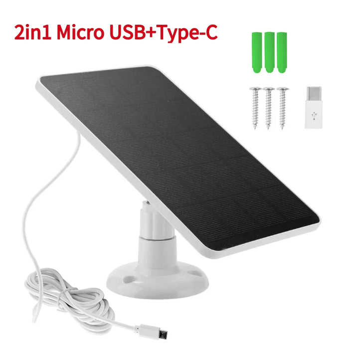 Luvikno | SunCharge Mikro 10W Solcellepanel | Monokrystallinsk | IPX6 Vanntett | Mikro-USB | For kameraer, belysning og små solenergisystemer