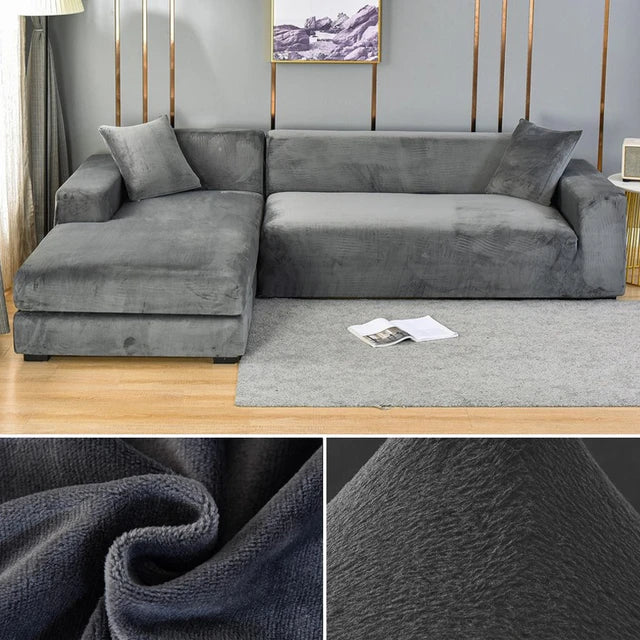 Luvikno | SofaGuard™ | Elastisk fløyelssofa trekk som sparer deg for penger