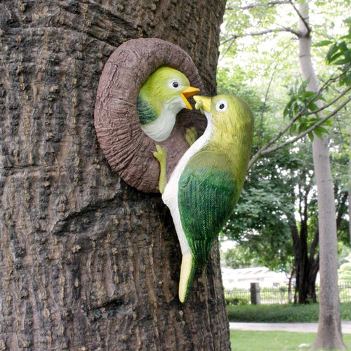 Lovebirds Tree Hug Wall Hanging Decor | Luvikno