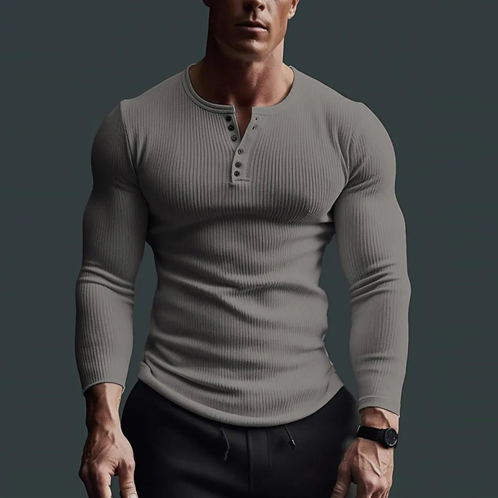 Luvik | Slim-Fit-Henley-Skjorte