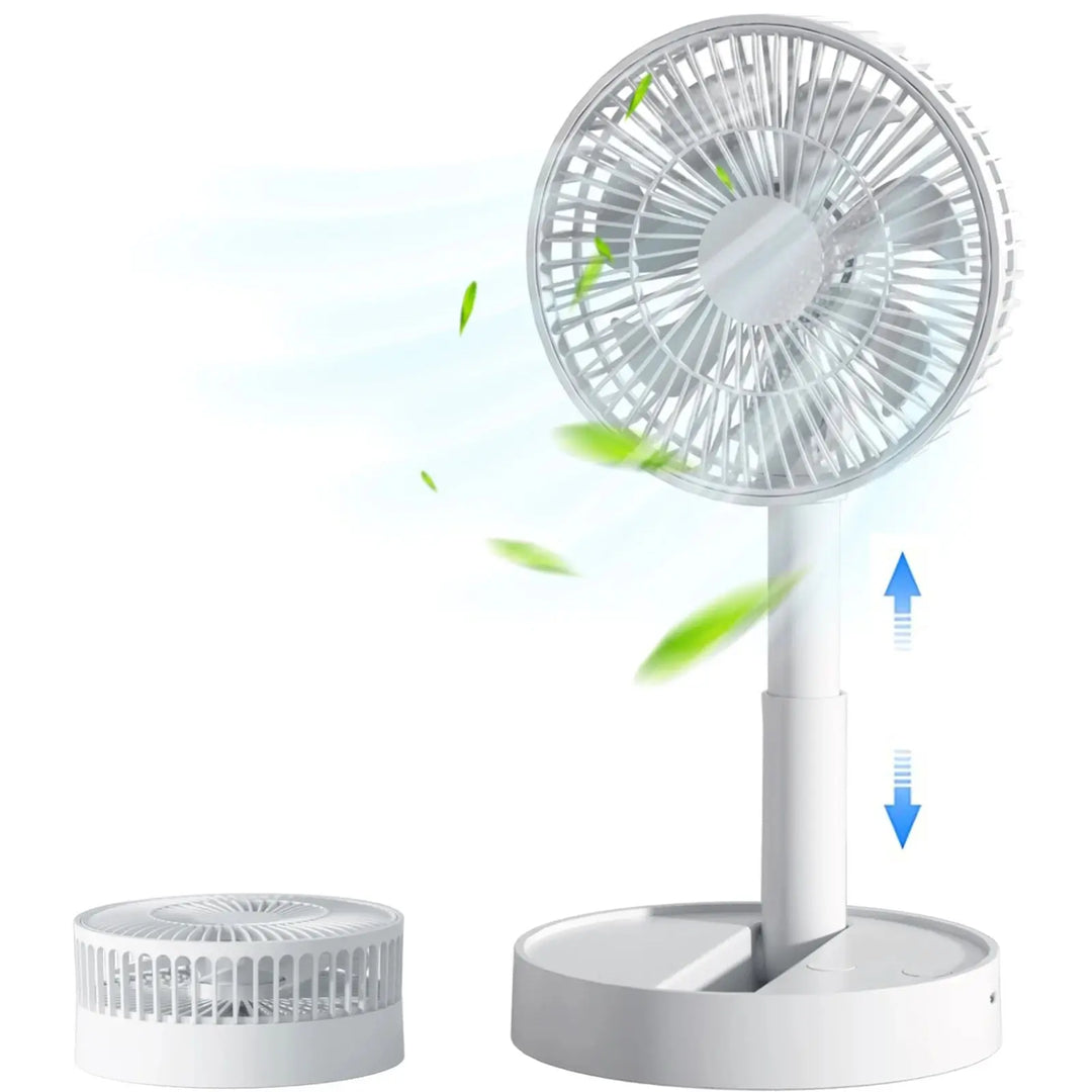 Luvikno | Falt vifte AeroFold | 4-trinns USB-vifte med timer | Kompakt & Stillegående | For innendørs & utendørs