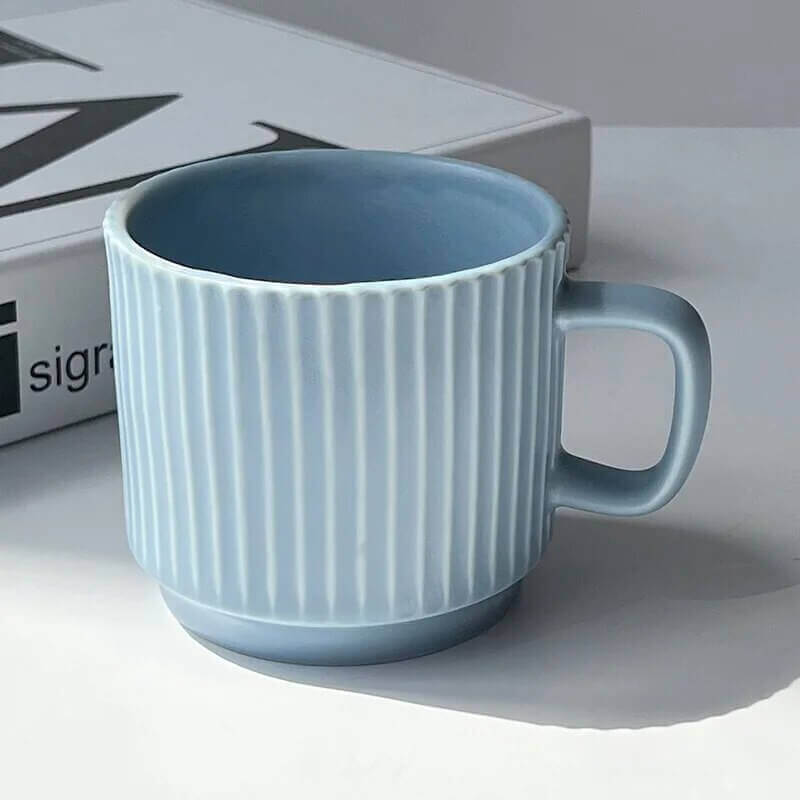 Nordisk inspirert ribbet keramikkruss for kaffe- og teelskere | Luvikno